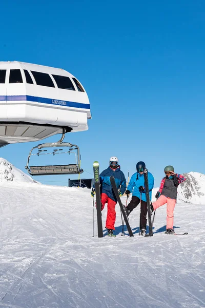 Ordino Arcalis Andorra Gennaio 2021 Persone Che Sciano Nella Stazione — Foto Stock