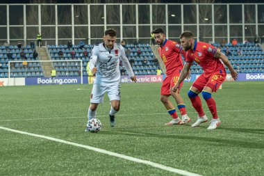 Andorra La Vella, Andorra: 2021 Mart: K. Katar 2022 Dünya Kupası eleme karşılaşmasında ALB 'yi yendi..