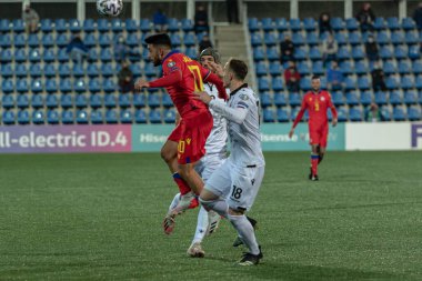 Andorra La Vella, Andorra: 2021 Mart: Jordi Alaez ve Katar 2022 Dünya Kupası eleme karşılaşması.