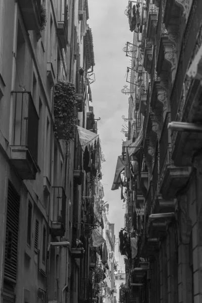 Barselona Katalonya 2021 Nisan 2021 Covid Zamanında Barcelona Şehrindeki Raval — Stok fotoğraf