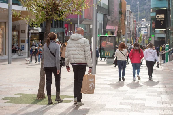 Andorra Vella 2021 Abril Andorra Centro Ciudad Vella Capital Andorra — Foto de Stock