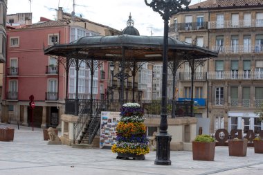 Haro, İspanya: 26 Nisan 2021: Haro şehri, 2021 yılında İspanya 'nın başkenti.