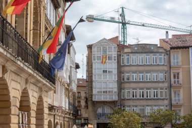 Haro, İspanya: 26 Nisan 2021: Haro şehri, 2021 yılında İspanya 'nın başkenti.