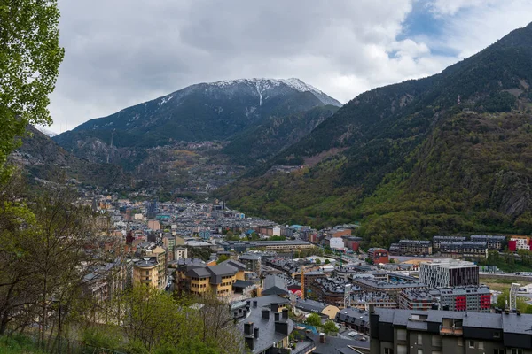 Cityscape Primavera Andorra Vella Andorra — Fotografia de Stock
