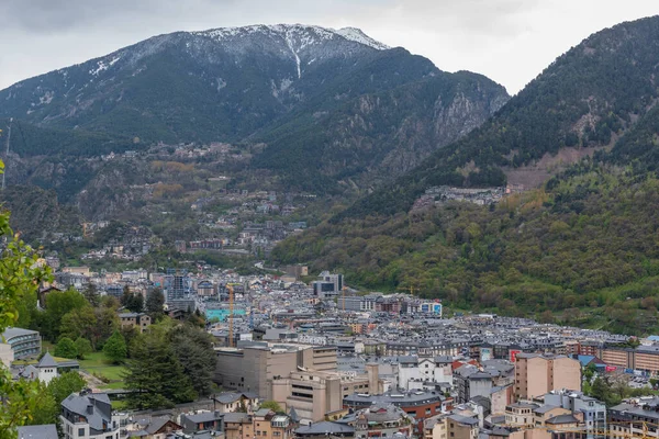 Paisaje Urbano Primavera Andorra Vella Andorra — Foto de Stock