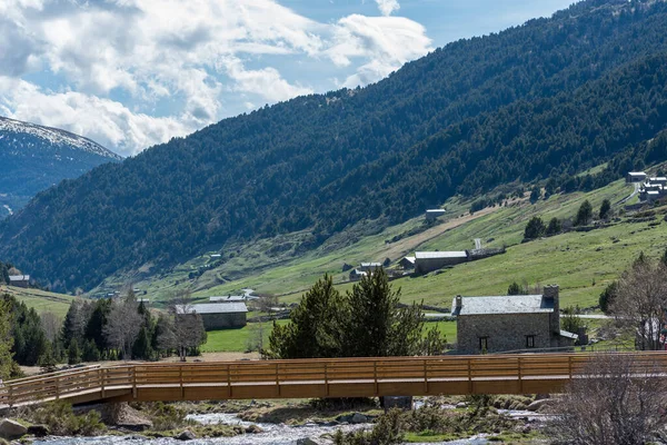 Paysage Vall Incles Andorre Printemps 2021 — Photo