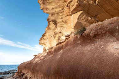 İspanya 'nın Balear Adalarındaki Formentera adasında Güzel Cala d en Baster.