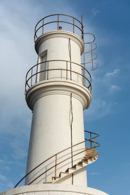 La Savina 'daki deniz feneri, Formentera, İspanya.