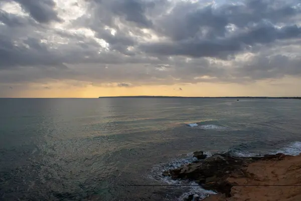 Wunderbarer Sonnenuntergang Calo Mort Auf Der Insel Formentera Spanien — Stockfoto