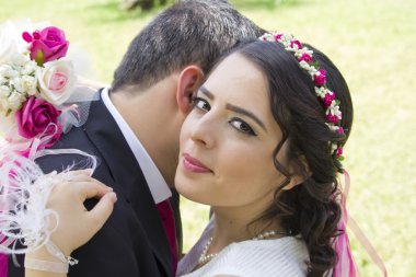 Genç sadece mearried çift portre