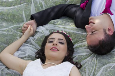 Mutlu sadece evli çift aşık 