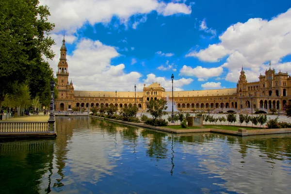 Plaza Espana Plein Van Spanje Sevilla Andalusië — Stockfoto