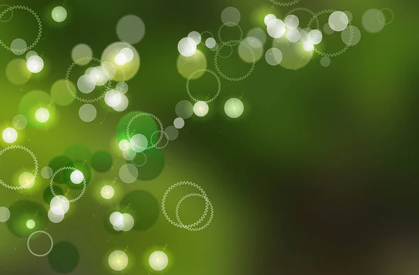 Bokeh Verde Luce Sullo Sfondo Verde — Foto Stock