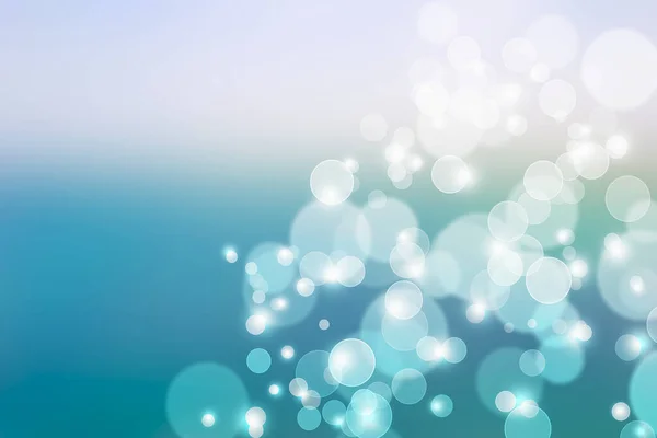 Abstract Blauw Bokeh Stralende Lichten Kerst Achtergrond — Stockfoto
