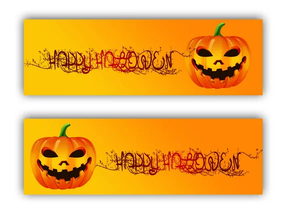 Fondo Halloween Naranja Con Calabaza Texto — Foto de Stock