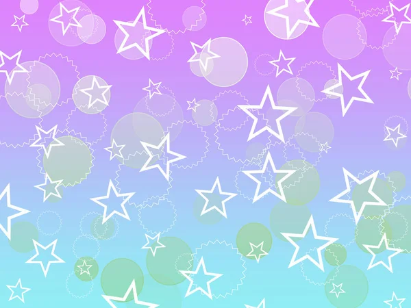 Abstract Colorful Background Stars Bokeh Circle — Stock Photo, Image