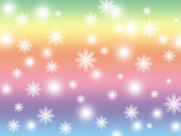 Abstrakt Färgglad Bakgrund Med Glitter Och Blommor — Stockfoto