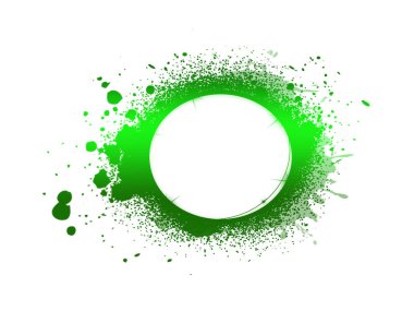 Çember şekilli ve sıçramalı soyut renkli çerçeve