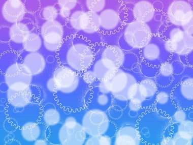 Parlak daire ve bokeh ile soyut renkli arkaplan