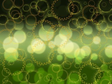 Parlak daire ve bokeh ile soyut renkli arkaplan