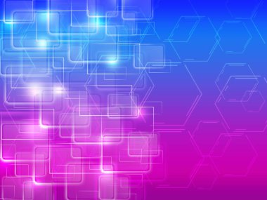 dikdörtgenler ve ışıltılarla soyut renkli parlak arkaplan