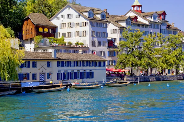 Hermosa Escena Casco Antiguo Zrich Suiza —  Fotos de Stock