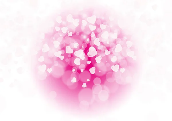 pink valentines background with bokeh and sparkles