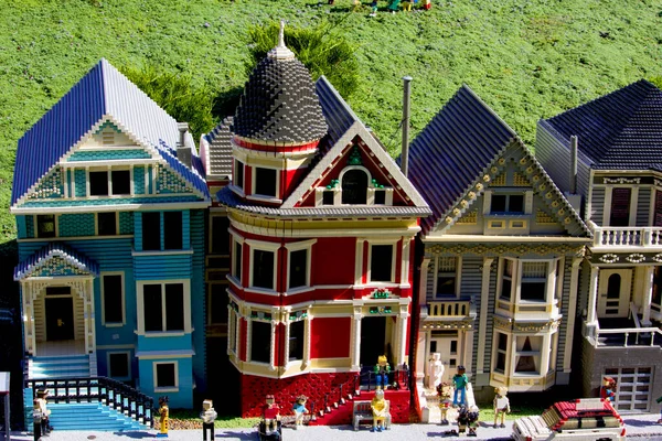Schöne Häuser Legoland Park San Diego Kalifornien — Stockfoto