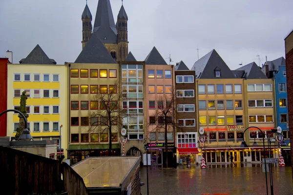 Schöne Szene Der Kölner Altstadt — Stockfoto