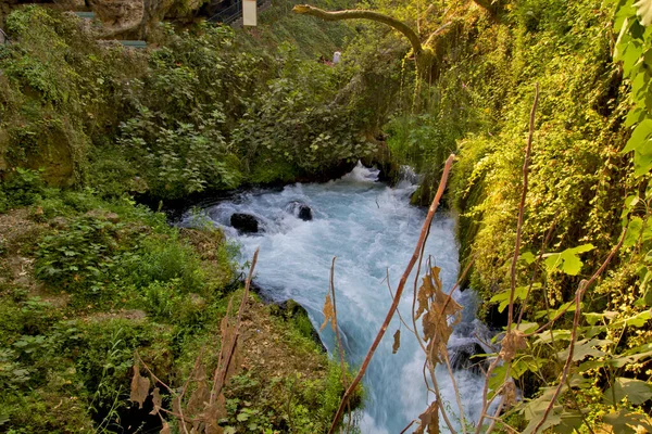 Прекрасна Сцена Водоспаді Дуден Індичка Анталія — стокове фото