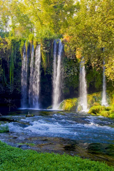 Mooie Scène Duden Waterval Antalya Kalkoen — Stockfoto