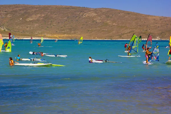Kite Surfing Beach Alacati Cesme Turkey — Stock Photo, Image