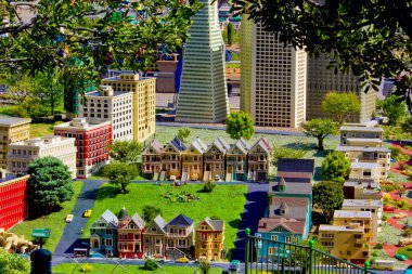 San Diego, Kaliforniya 'da güzel bir manzara Legoland Park
