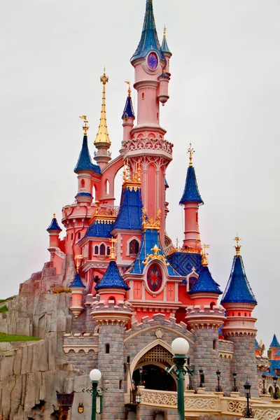 Hermosa Vista Del Parque Disneyland París Francia — Foto de Stock