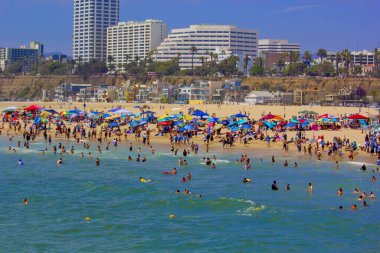 Santa Monica 'nın güzel manzarası, Los Angeles California