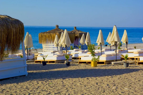 Hermosa Vista Playa Verano Antalya Turquía — Foto de Stock