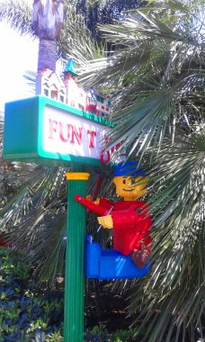 San Diego, Kaliforniya 'da güzel bir manzara Legoland Park