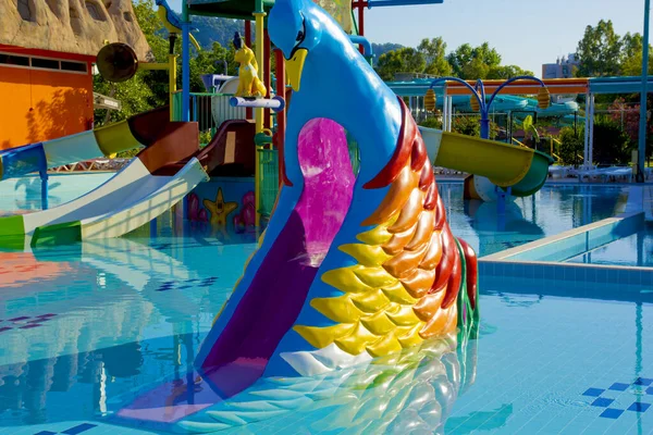 Parc Aquatique Dans Complexe Luxe Kemer Antalya Dinde — Photo