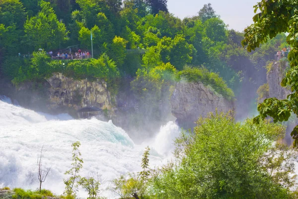 Beautiful Scene Rhine Falls Schaffhausen Switzerland — Stock Photo, Image