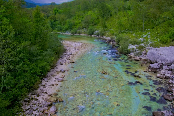 Prachtig Uitzicht Socca Vallei Slovenië Herfst — Stockfoto