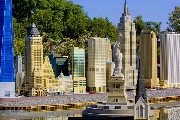 Vacker Scen Legoland Park San Diego Kalifornien Stockbild