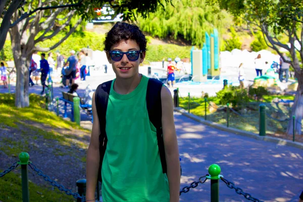 Happy Boy Sunglasses Legoland San Diego — Stock Photo, Image