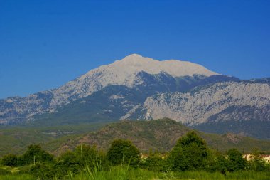 Yazın dağlarda güzel bir göl