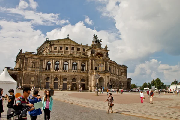 Сцена в Дрездене, Германия — стоковое фото