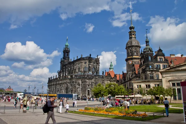 Scene in Dresden City ,Germany — Stock Photo, Image