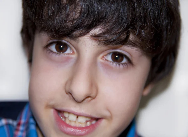 Happy boy is looking to the camera — Stock Photo, Image