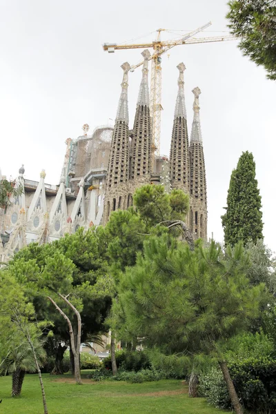 La sagrada familia en Barcelona, España — Foto de Stock