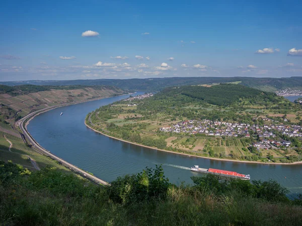 The view of the Rhine from the vantage point Bopparder Hamm
