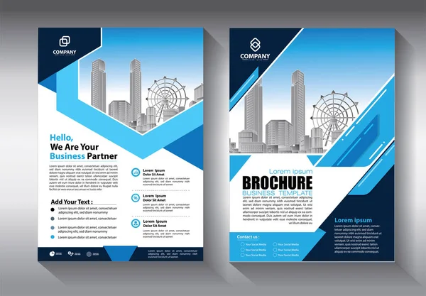 Brochure Template Lay Out Omslag Ontwerp Jaarverslag Tijdschrift Flyer Brochure — Stockvector