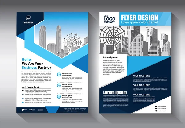 Brochure Template Lay Out Omslag Ontwerp Jaarverslag Tijdschrift Flyer Brochure — Stockvector